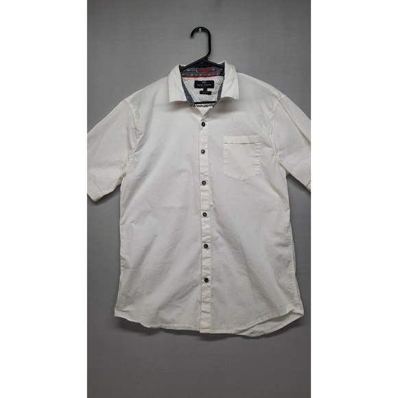 Michael Brandon Other - Michael Brandon Men's Button Down Short Sleeve Shirt Size XL White
